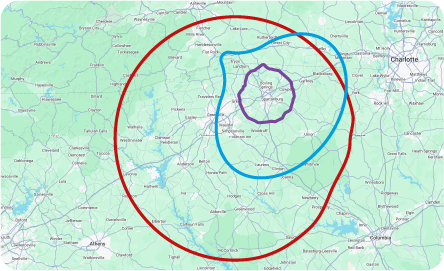 Coverage map