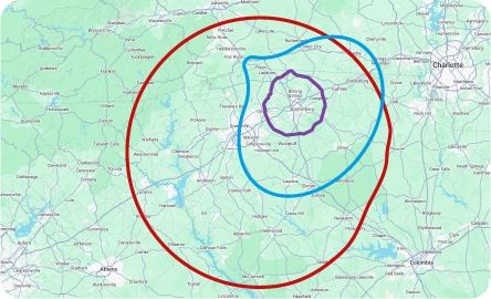 Coverage map